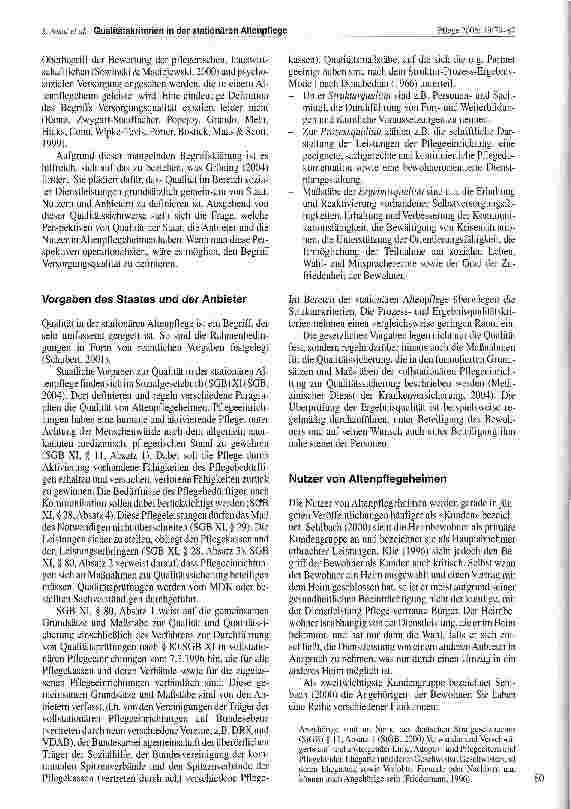 Vorschauseite 2: Qualitätskriterien, die Altenpflegeheim-bewohnern und Angehörigen wichtig sind
