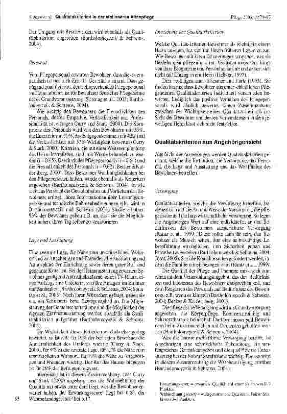 Vorschauseite 5: Qualitätskriterien, die Altenpflegeheim-bewohnern und Angehörigen wichtig sind