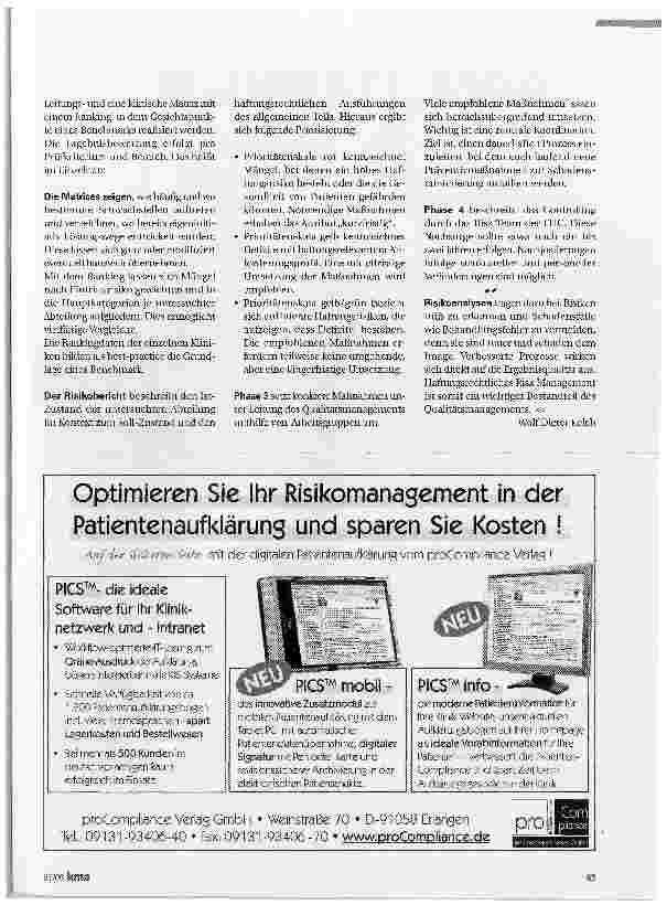 Vorschauseite 2: HAFTUNGSRECHTLICHES RISIKOMANAGEMENTProzesse optimieren