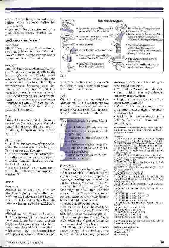 Vorschauseite 5: Spezielle Pflege im Stadium des Aids-Related Complex 1. Teil
