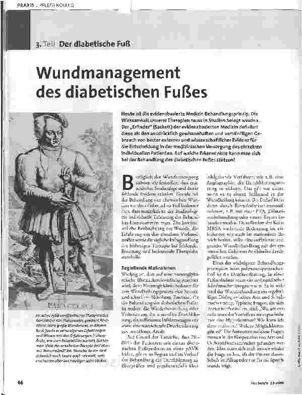 Vorschauseite 1: Wundmanagement des diabetischen Fußes