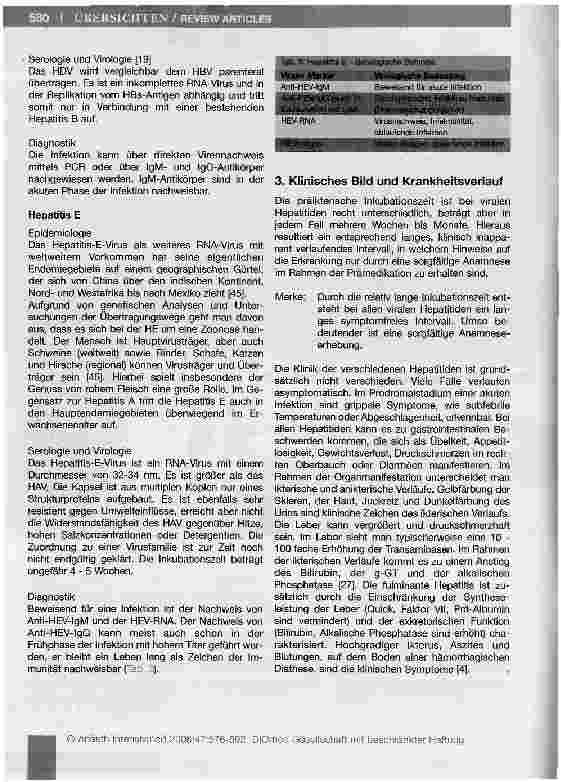 Vorschauseite 4: Virale Hepatitis - Wissen für Anästhesisten