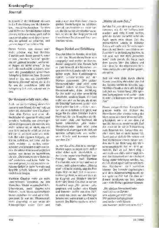 Vorschauseite 3: ...und unsren kranken Nachbarn auch Gegen Romantik und Wissenschaftsgläubigkeit