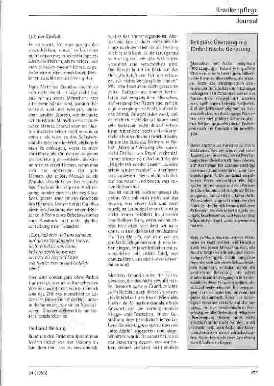 Vorschauseite 4: ...und unsren kranken Nachbarn auch Gegen Romantik und Wissenschaftsgläubigkeit