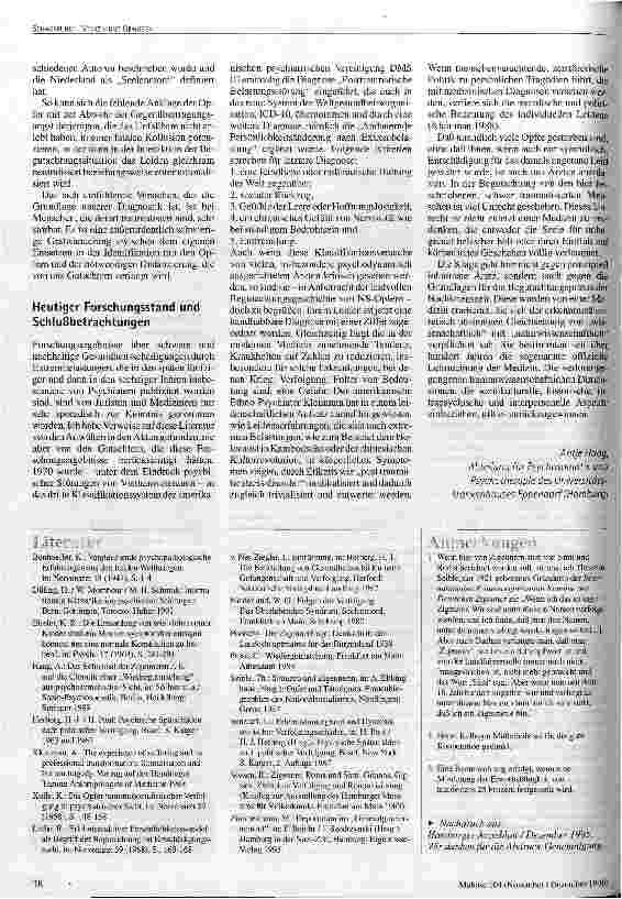 Vorschauseite 6: Nie verheilte Wunden und chronisches Leiden Erfahrungen aus der psychosomatischen Begutachtung von Zigeunern