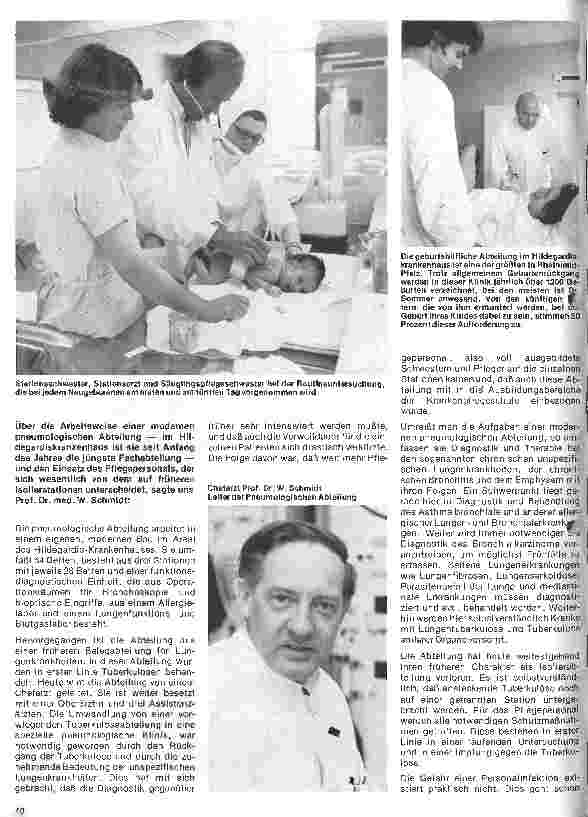 Vorschauseite 4: Das St. Hildegardiskrankenhaus zu Mainz Interview mit Dr. Fr. Sommer, Ärztlicher Direktor,
