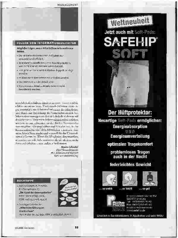 Vorschauseite 4: Über den Umgang mit Informationen - Das hat mir niemand gesagt...