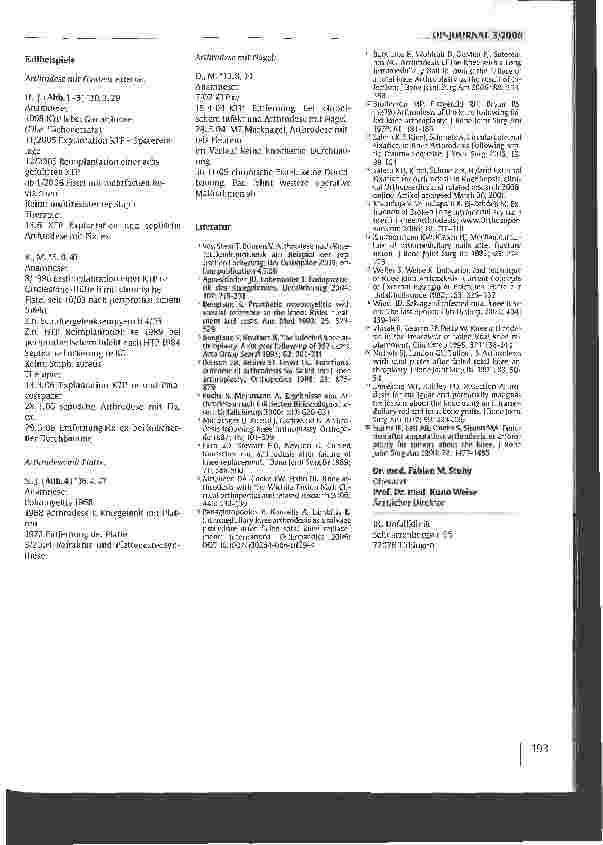 Vorschauseite 4: Kniegelenksarthrodese