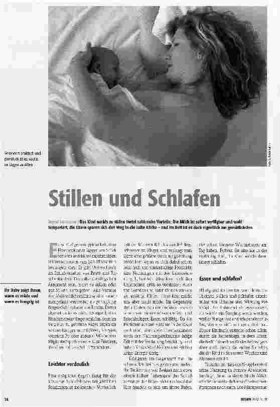 Vorschauseite 1: Stillen und Schlafen