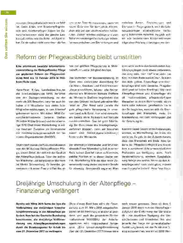 Vorschauseite 2: Neue Gesetze für die Pflege: E-Health-Gesetzentwurf im parlamentarischen Verfahren