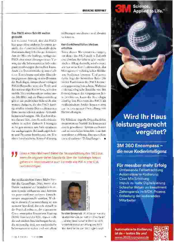 Vorschauseite 2: Mit dem PACS die Zukunft planen