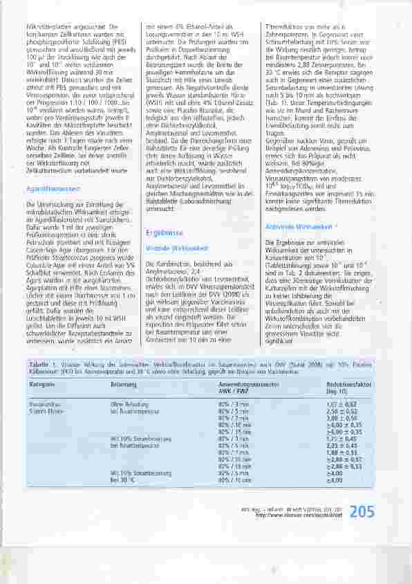 Vorschauseite 3: Untersuchungen zur mikrobistatischen, viruziden und antiviralen Wirksamkeit eines antiseptischen Präparates basierend auf Amylmetacresol, 2, 4-Dichlorbenzylalkohol und Levomenthol