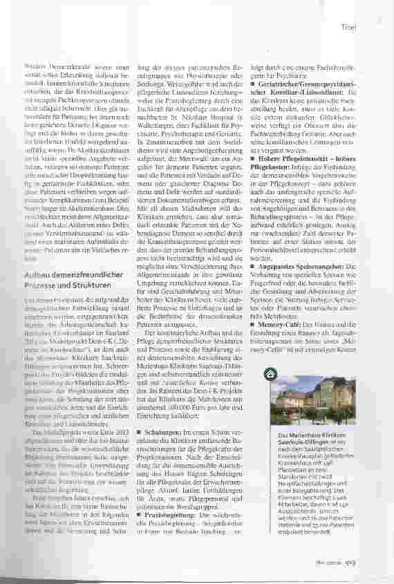 Vorschauseite 2: Vergütung von Demenz-Patienten Eine offene Rechnung