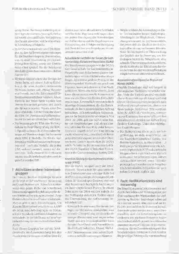Vorschauseite 3: Eine Tragödie führt zum Wandel Neue Leitfäden für die Reinigung von flexiblen Endoskopen in den USA