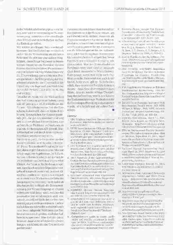 Vorschauseite 4: Eine Tragödie führt zum Wandel Neue Leitfäden für die Reinigung von flexiblen Endoskopen in den USA