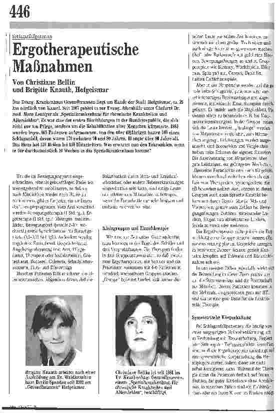 Vorschauseite 1: Ergotherapeutische Maßnahmen