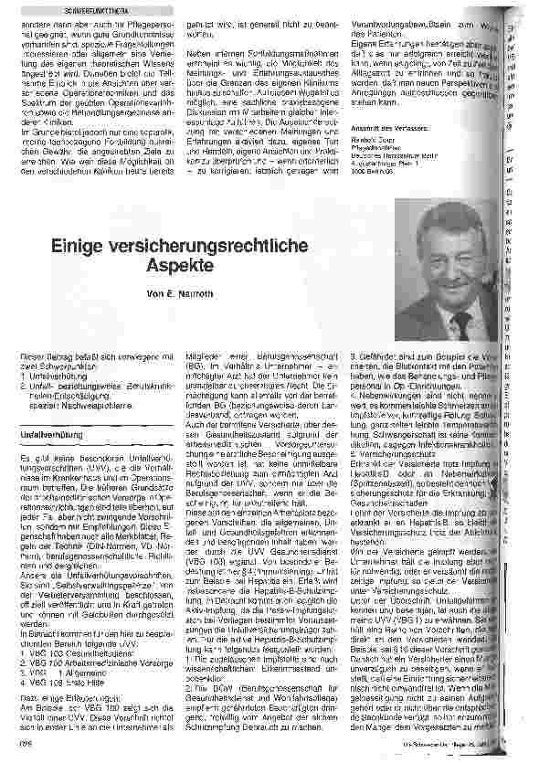 Vorschauseite 2: Die Weiterbildung des Op - Personals
