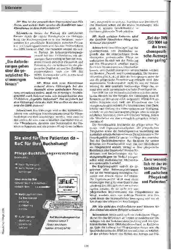 Vorschauseite 2: Bei uns glühen die Telefondrähte Interview mit Barbara Schwochert zum neuen Qualitätssiegel des DBfK für ambulante Dienste