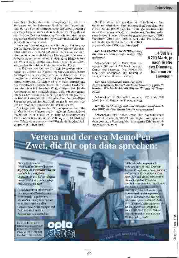 Vorschauseite 3: Bei uns glühen die Telefondrähte Interview mit Barbara Schwochert zum neuen Qualitätssiegel des DBfK für ambulante Dienste