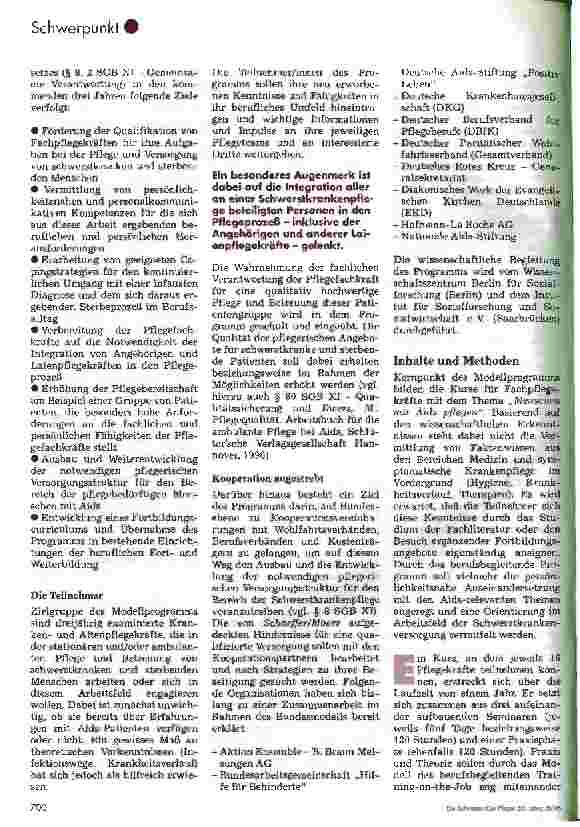 Vorschauseite 3: Training on the Job für Pflegekräfte im Aids-Bereich