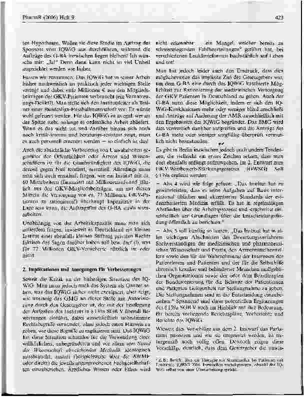 Vorschauseite 3: Die Rücknahme des Leukämie-Vorbericht durch das IQWiGWas lernen wir daraus?