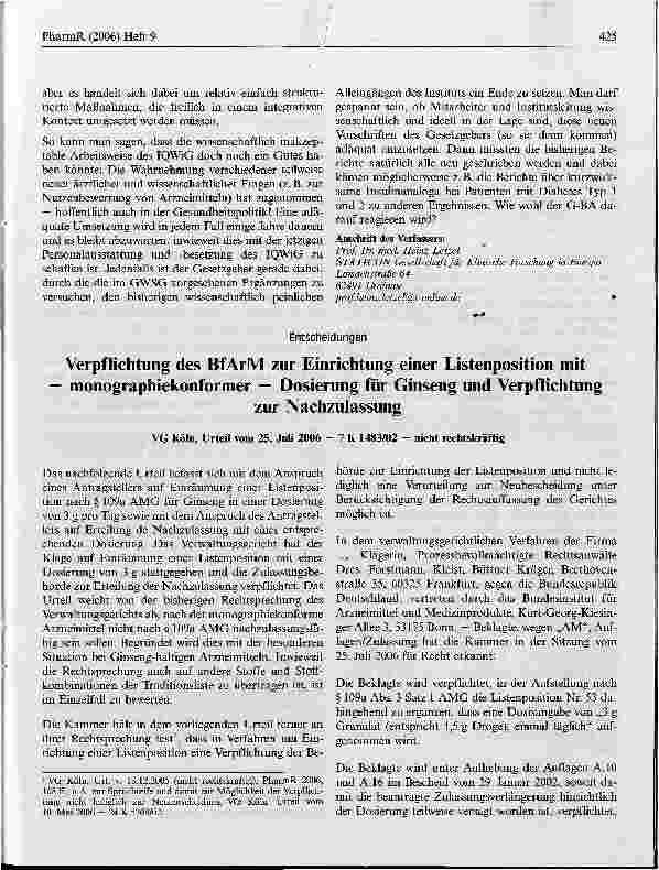 Vorschauseite 5: Die Rücknahme des Leukämie-Vorbericht durch das IQWiGWas lernen wir daraus?