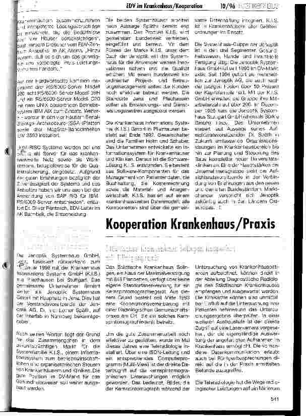 Vorschauseite 3: EDV im Krankenhaus - Intermec-Funklösung mit SAP-Anbindung in der Apotheke des Klinikums Ludwigshafens