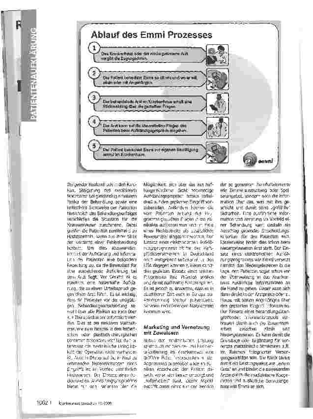 Vorschauseite 2: Fragen Sie Emmi - Interaktive Patientenaufklärung als Instrument für Marketing und Qualitätssicherung