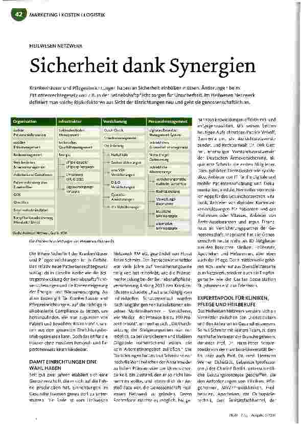 Vorschauseite 1: Sicherheit dank Synergien