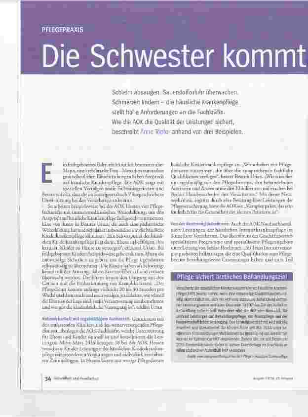 Vorschauseite 1: Die Schwester kommt ins Haus