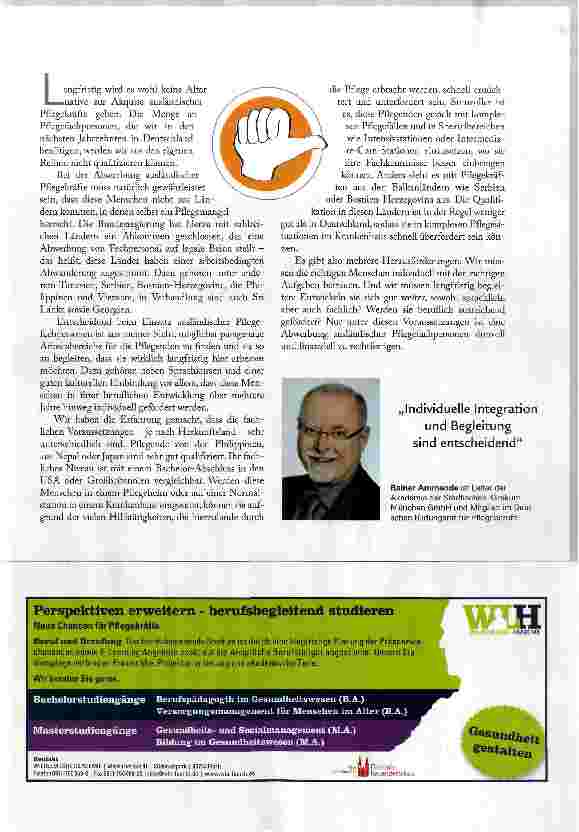 Vorschauseite 2: Ausländische Pflegende abwerben?
