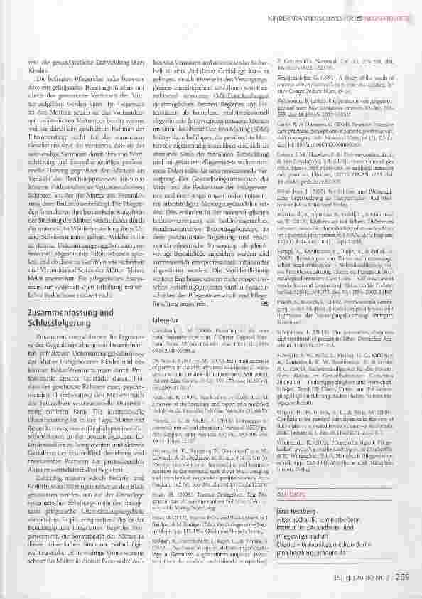 Vorschauseite 4: Elternbegleitung in der neonatologischen Intensivversorgung - Erste Erkenntnisse aus dem Vergleich der Perspektiven von Nutzerinnen und professionellen Akteurinnen