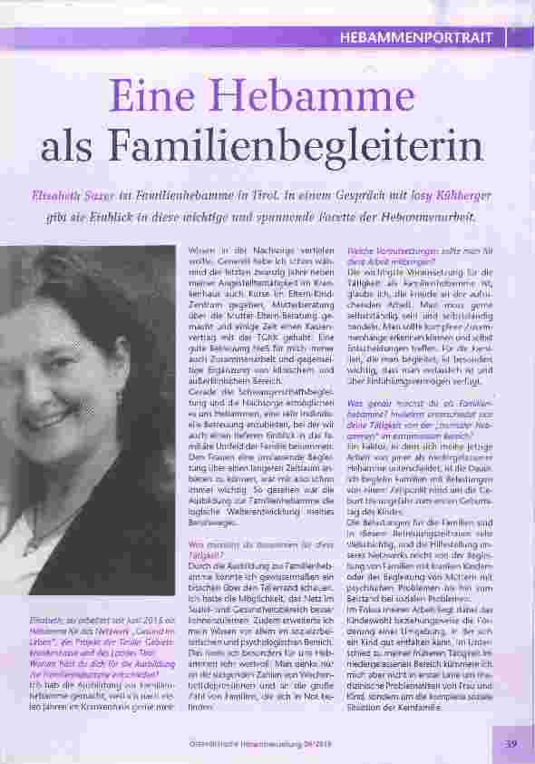 Vorschauseite 1: Eine Hebamme als Familienbegleiterin
