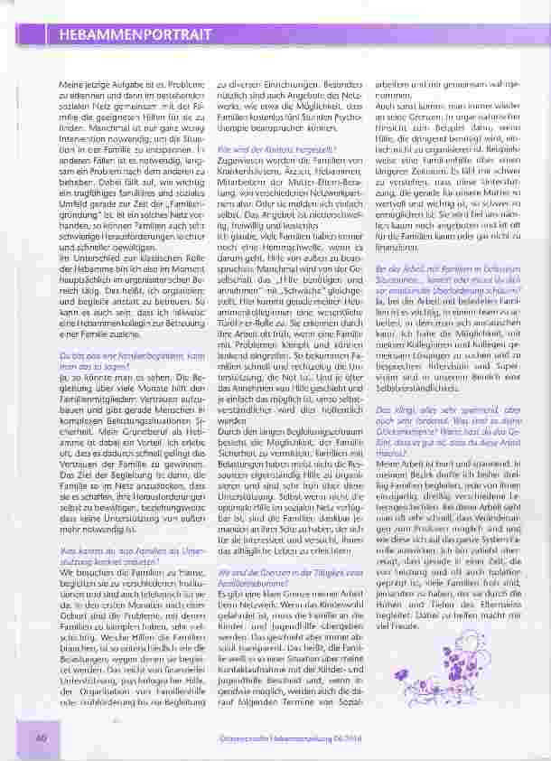 Vorschauseite 2: Eine Hebamme als Familienbegleiterin