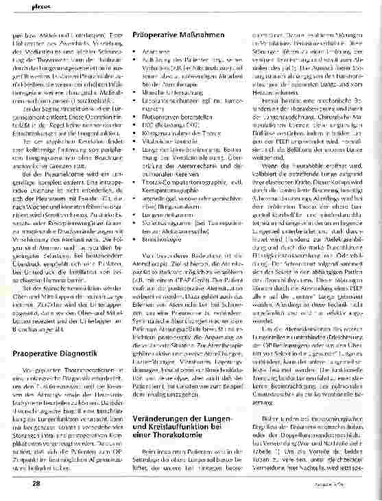 Vorschauseite 2: Der thoraktomierte Patient Indikationen, Operationsverfahren und Pflege
