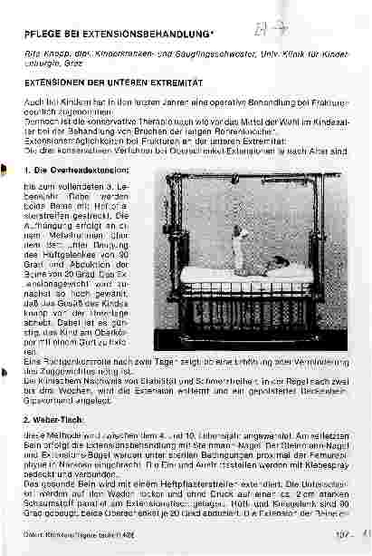 Vorschauseite 1: Pflege bei Extensionsbehandlung