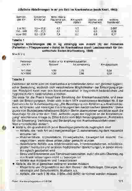 Vorschauseite 2: Entsorgung von Krankenhausabfällen 1.Teil