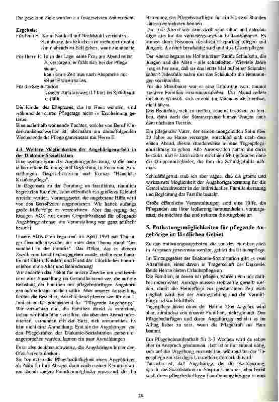 Vorschauseite 6: Angehörigenarbeit in der Diakonie - Sozialstation
