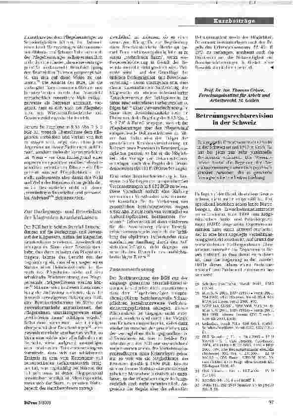 Vorschauseite 1: Betreuungsrechtsrevision in der Schweiz
