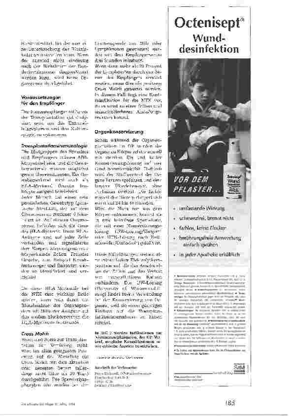 Vorschauseite 4: Der weite Weg des Spenderorgons1. Teil: Voraussetzungen für eine Organtransplantationam Beispiel der Nierentransplantation