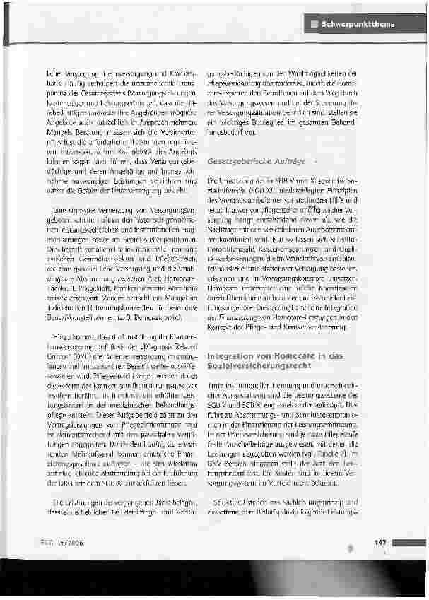 Vorschauseite 4: Homecare - im Spannungsfeld zwischen häuslicher Krankenpflege und Hilfsmittelversorgung