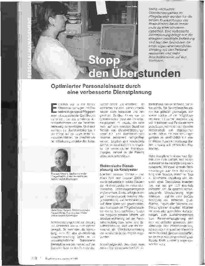 Vorschauseite 1: Stopp den Überstunden