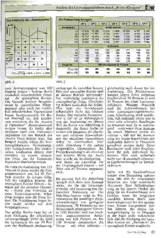 Vorschauseite 4: Analyse des Leistungsgeschehens durch Risiko-Gruppen Ein Diskussionsansatz