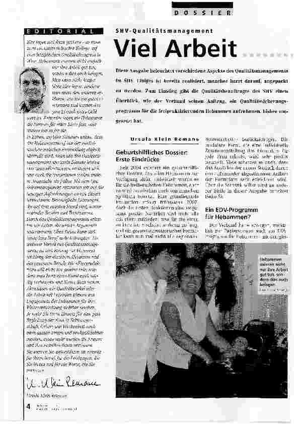 Vorschauseite 1: Viel Arbeit konkreter Nutzen