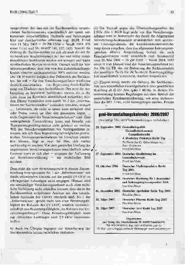 Vorschauseite 3: Erstattungsfähigkeit zahnärztlicher Sachkosten