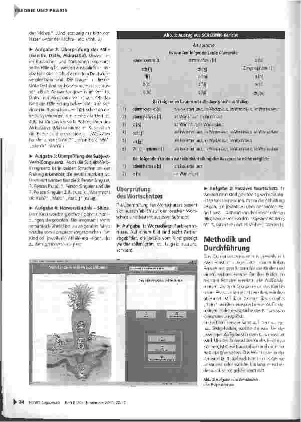 Vorschauseite 3: Computergestütztes Screening der Erstsprachfähigkeit von Migrantenkindern - SCREEMIK