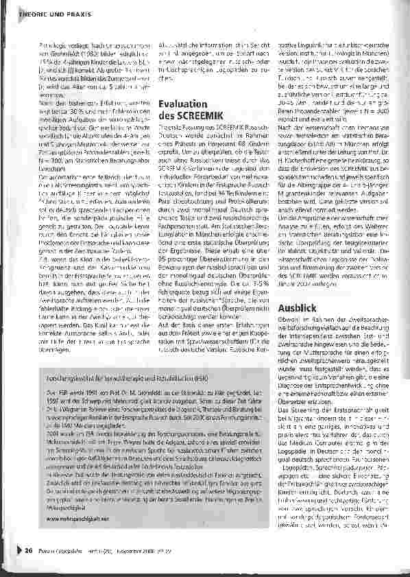 Vorschauseite 5: Computergestütztes Screening der Erstsprachfähigkeit von Migrantenkindern - SCREEMIK