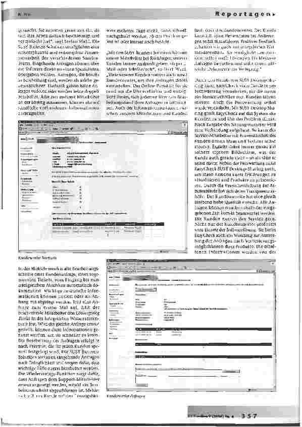 Vorschauseite 2: Case Study: EasyCheck führt Kundenservice-Lösungenvon SUSYCOM ein