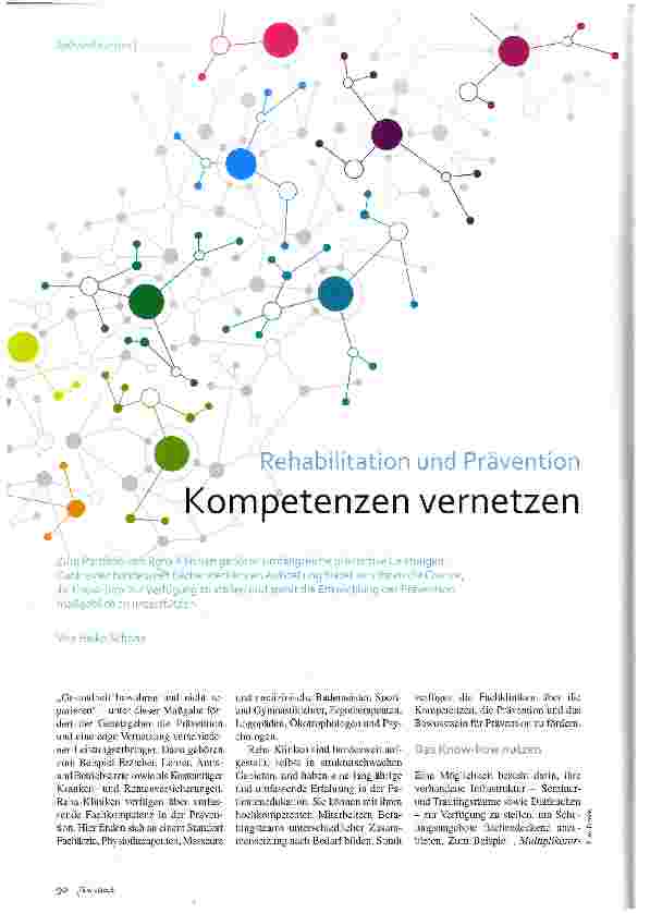 Vorschauseite 1: ehabilitation und Prävention Kompetenzen vernetzen