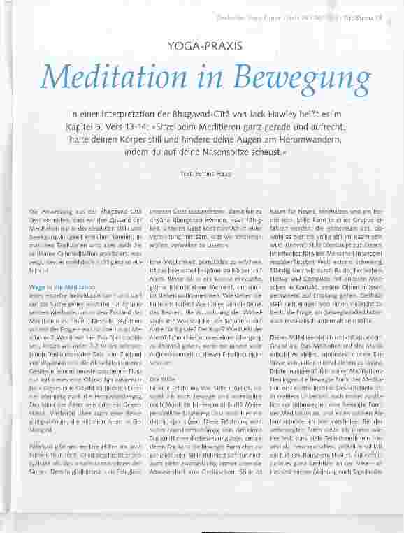 Vorschauseite 1: Meditation in Bewegung